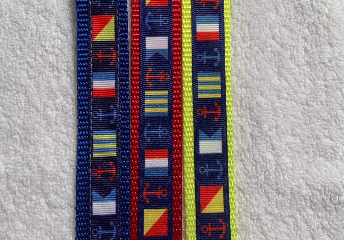Nautical Flag Dog Collar Etsy