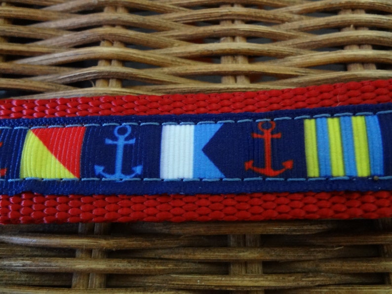 Nautical Flag Dog Collar Etsy