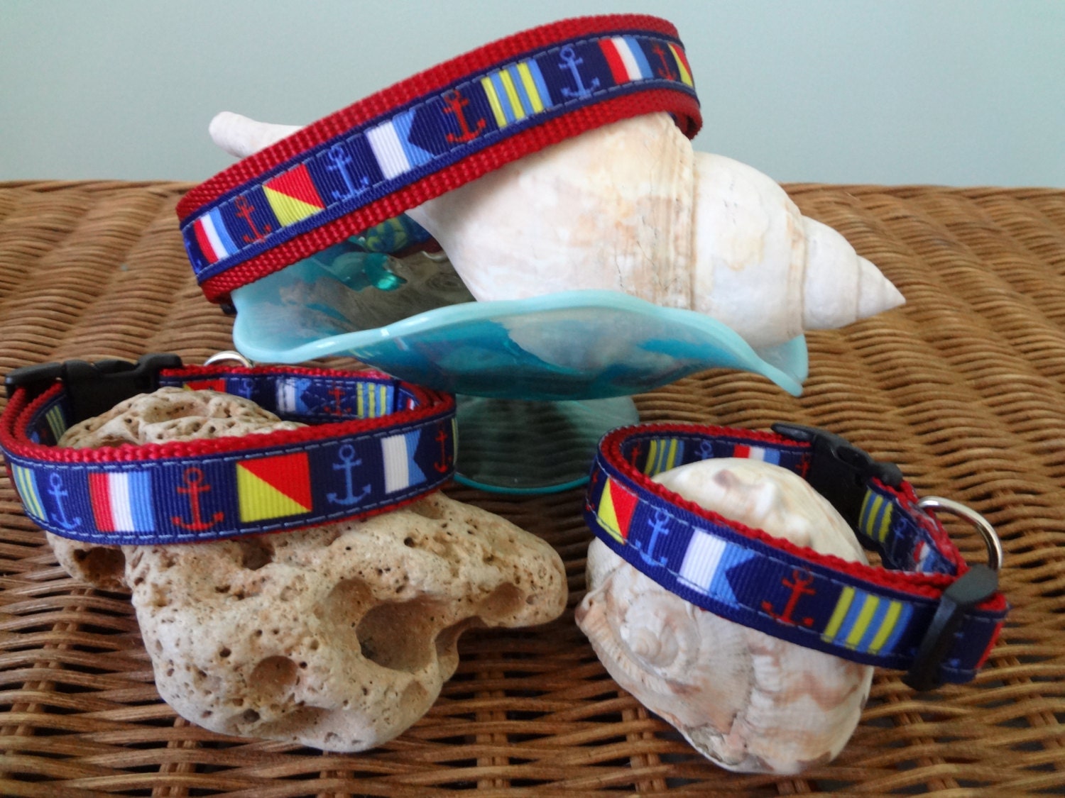 Nautical Flag Dog Collar Etsy