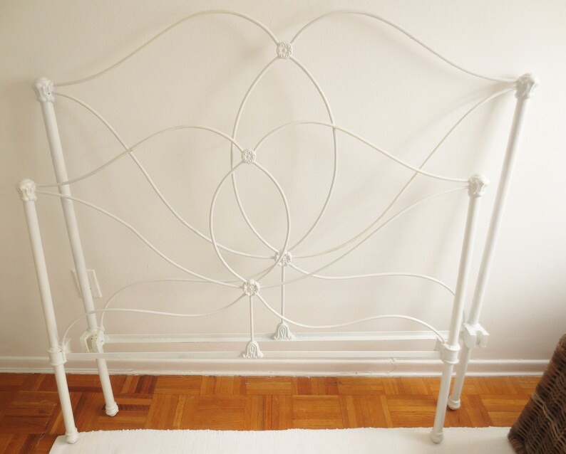 Antique Iron Headboard & Footboard Etsy