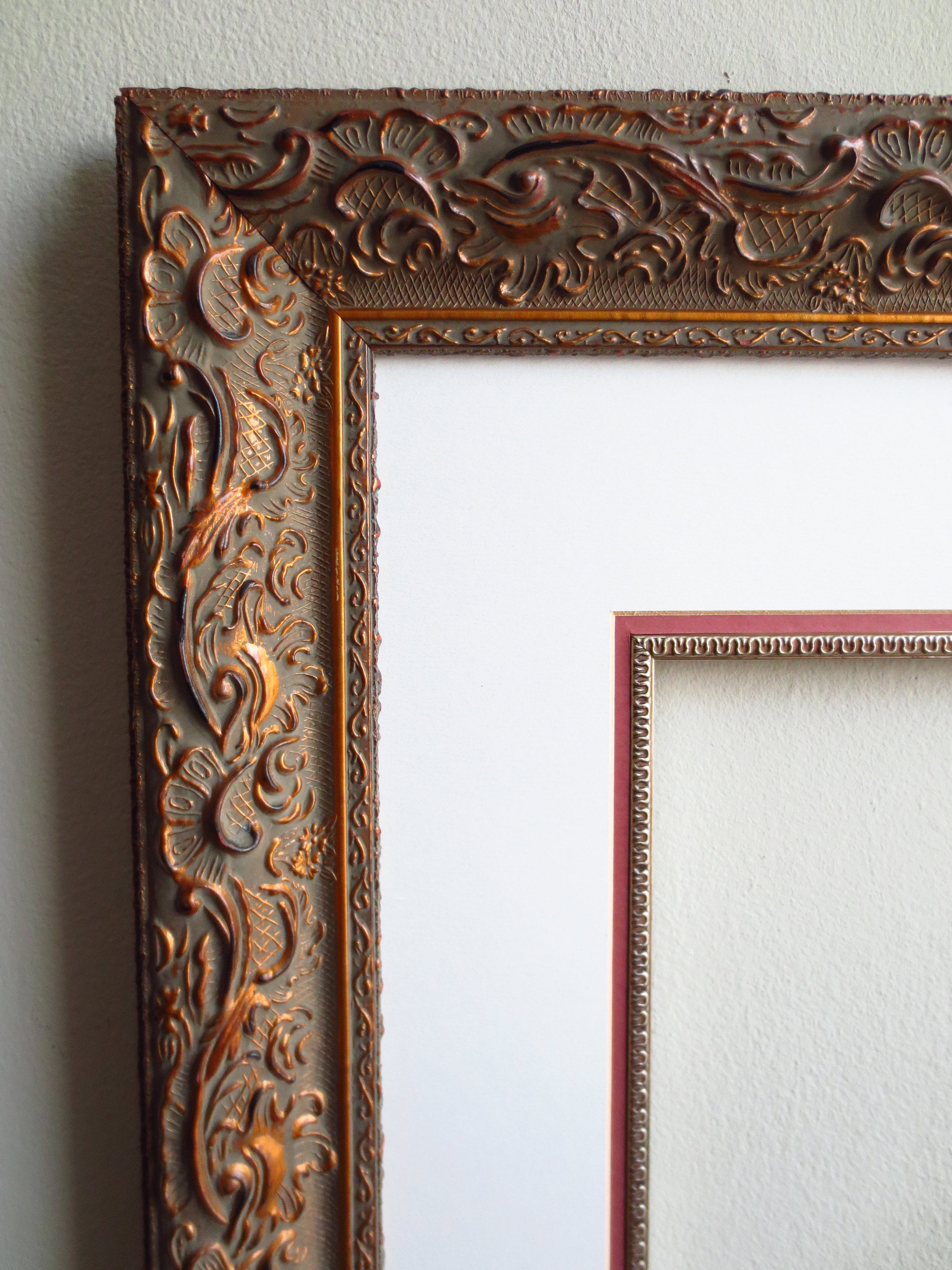 Ornate Vintage Carved Wood Frame 3' X 3' Etsy