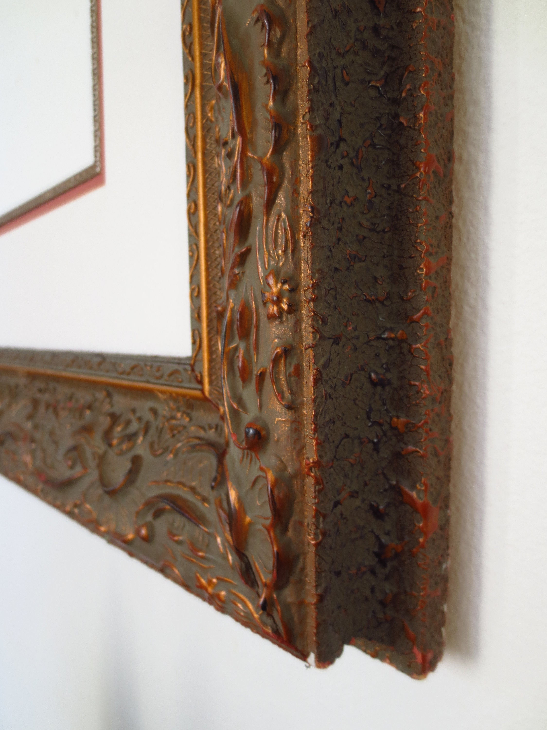 Ornate Vintage Carved Wood Frame 3' X 3' Etsy