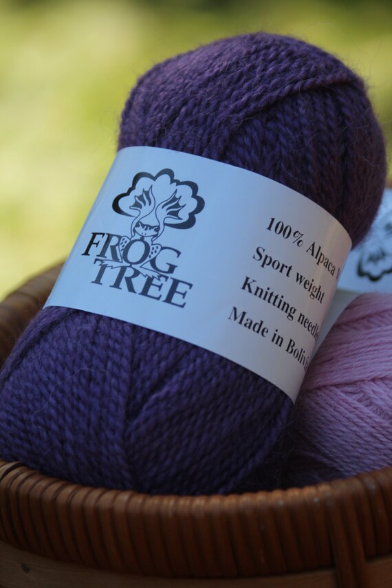 Items similar to Frog Tree Yarn, Alpaca Wool, Sport Weight, Color 56