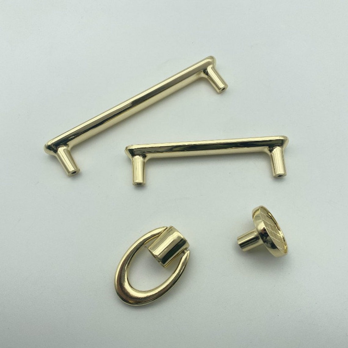 3.75 5 Gold Oval Drawer Pull Handle Dresser Etsy