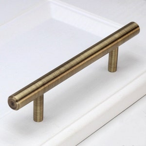 3.75" 5" 6.3" Brass Long Cabinet Bar Handles Pull Gold Door Handles Knobs Drawer Handles pulls knobs Dresser handle Wardrobe pulls 128 320mm