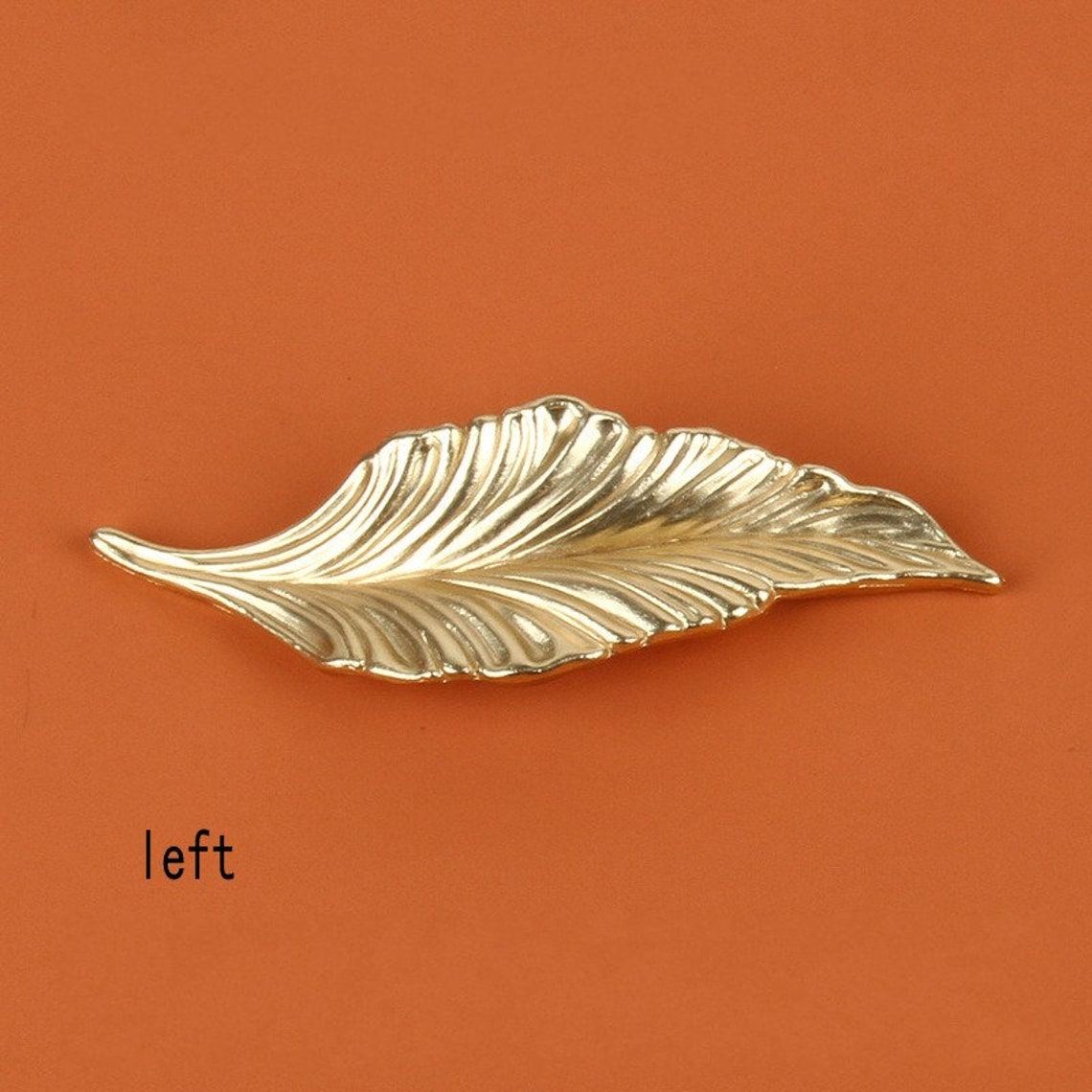 1.25 Gold Leaf Cupboard Door Handles Drawer pulls handle Etsy