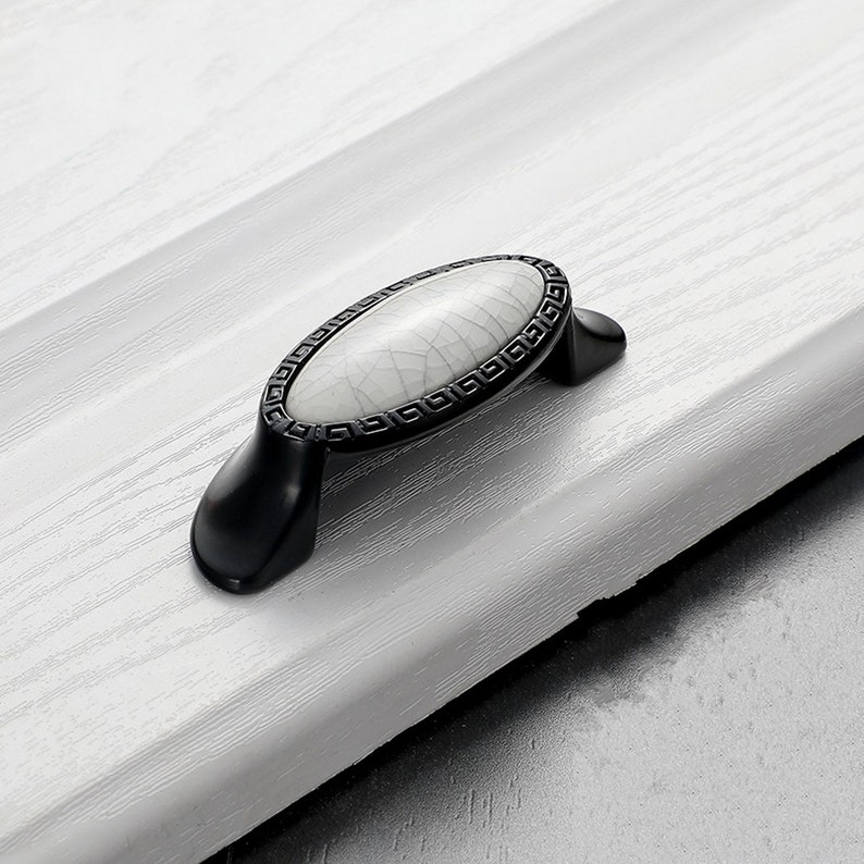 2.5 3.75 Fissure Ceramics Handles Knobs Drawer pulls knob Dresser handle Cabinet Pulls Knobs Closet wardrobe knob pulls hardware 64 96mm