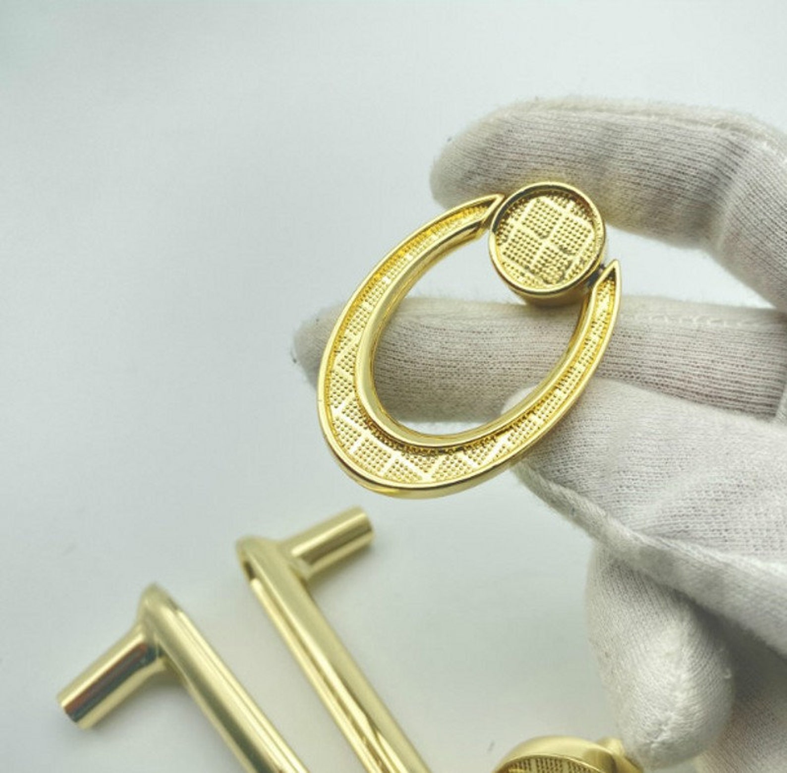 3.75 5 Gold Oval Drawer Pull Handle Dresser Etsy