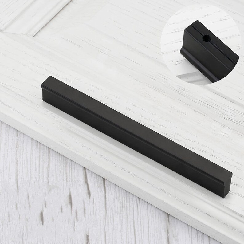 Black Bar Handles Drawer Handles pulls Dresser Pulls handles Cabinet handles Wardrobe Pulls Handle Hardware 64 96 128 160 192 224 256 320mm