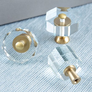 Brass Crystal Knobs European Drawer Door Knobs pulls Flower Dresser handle Knob Modern Cabinet Pulls Knobs wardrobe knobs handle Hardware