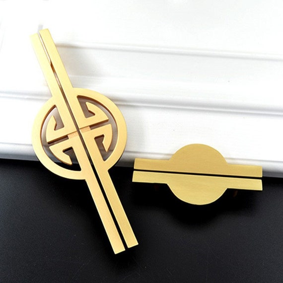 2 5 6 3 Gold Vintage Dresser Door Handle Pull Etsy