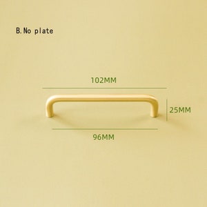 2.5 3.75 5 Brass Bar Door Pulls Handles Drawer pulls handle Dresser handle Cabinet Pulls Handle Wardrobe handles 64 96 128 160mm image 5