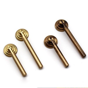 Vintage Pendant handles Pulls Antique Brass Door Handle Drawer pulls knob wardrobe knob pull Dresser handle Cabinet Drop Pulls Knobs handles