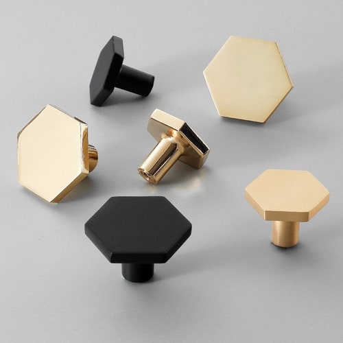 Black Dresser Knobs Matt Black / Drawer Pulls Knobs Handles / Etsy