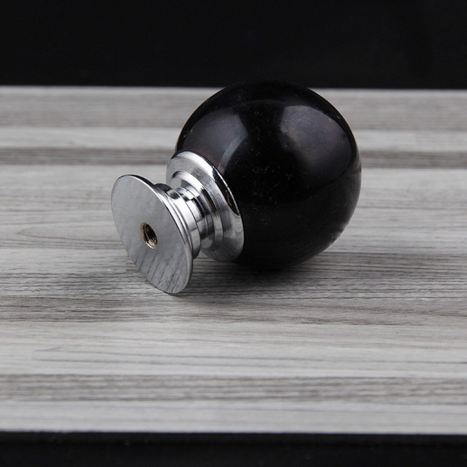 Black Crystal Single Hole Door Handle Knob Drawer Pulls Knob Etsy