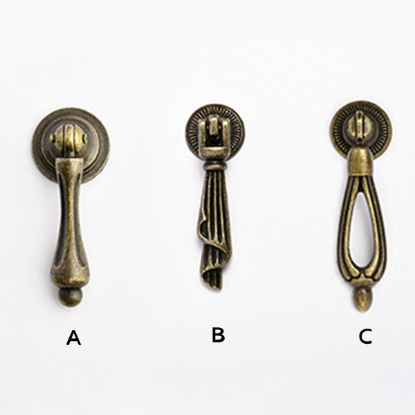 Pendant pulls Antique furniture handle accessories Pulls Drawer Door pulls knob Dresser handle Cabinet Drop Pulls Knobs wardrobe handles