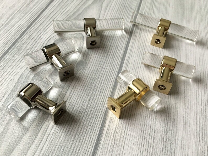 Clear Acrylic Crystal Door Handles Knobs Pulls Drawer Handles pulls Dresser handle Cabinet Handle Pulls Wardrobe pulls knob Hardware