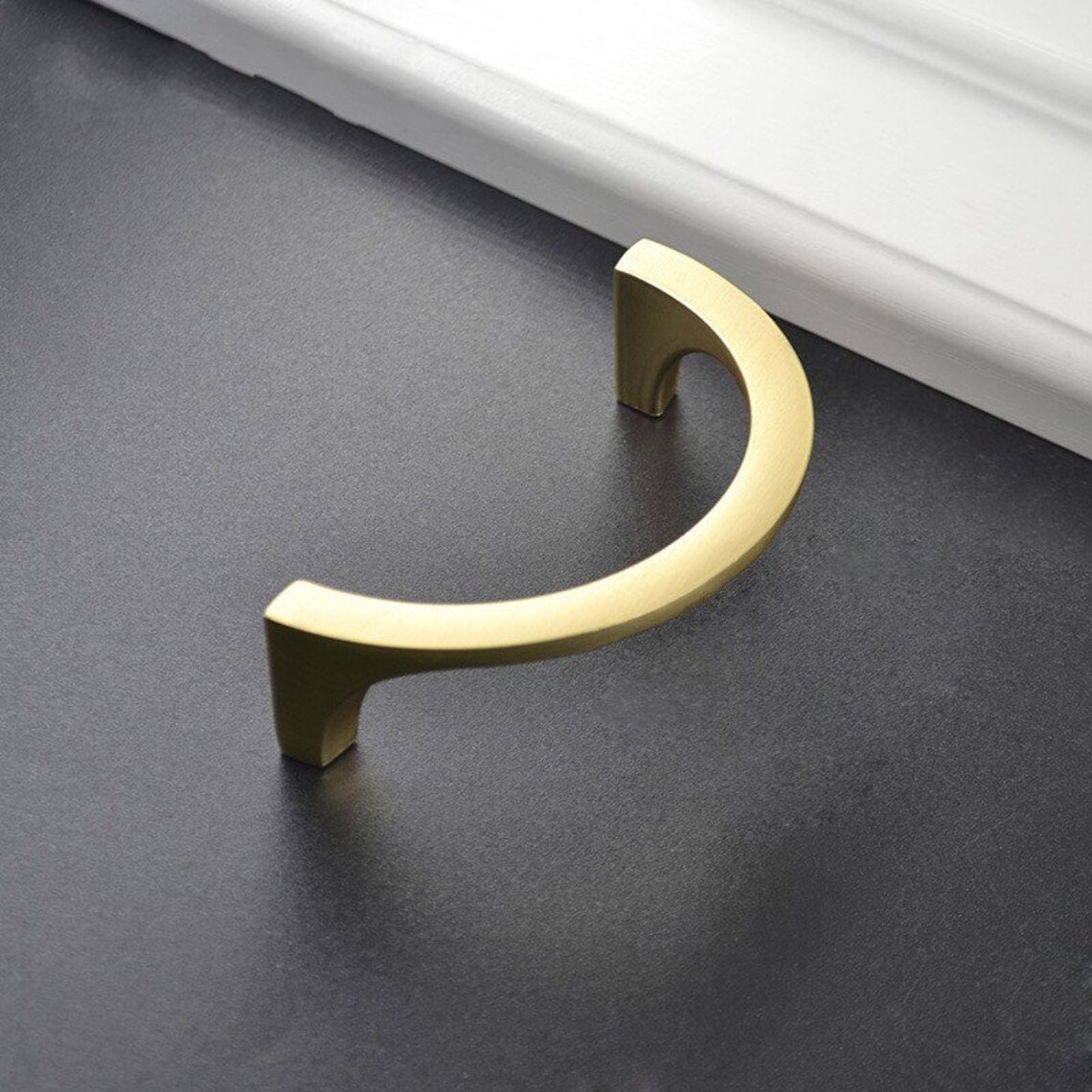 gold half circle drawer pulls