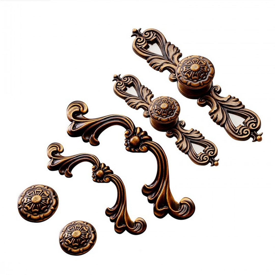 2.5 3.75 Vintage Drawer Pulls Handles Bronze Dresser Handle Knobs