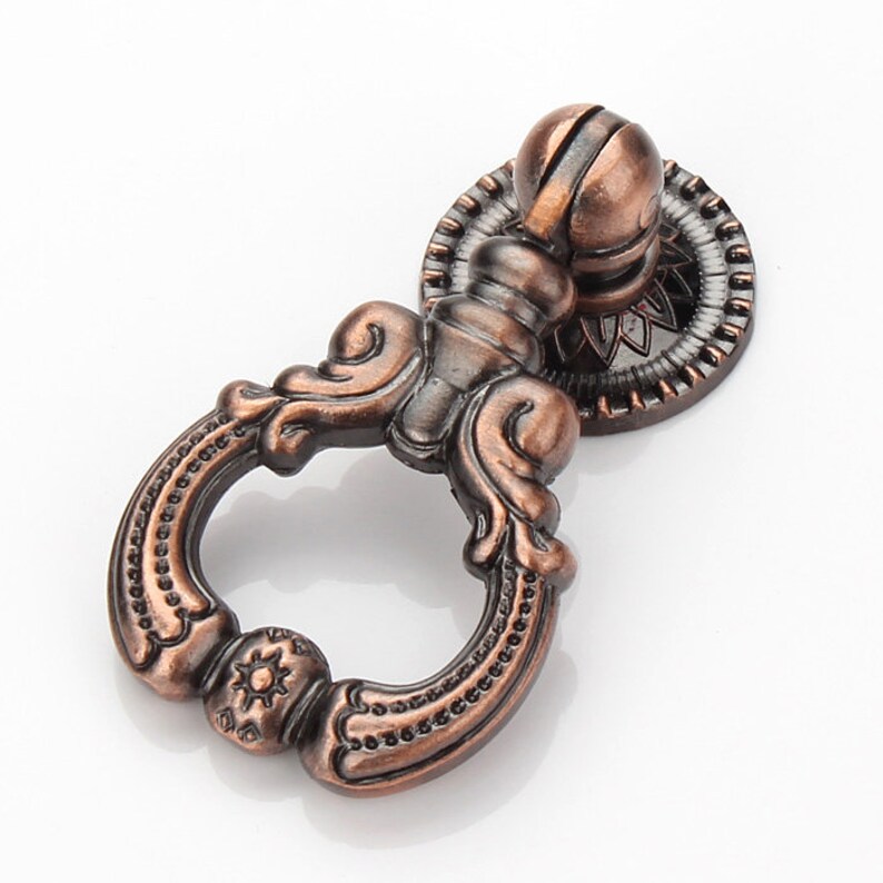 Bronze Drop Pulls Handles Knobs Drawer Pulls Knob Vintage Etsy