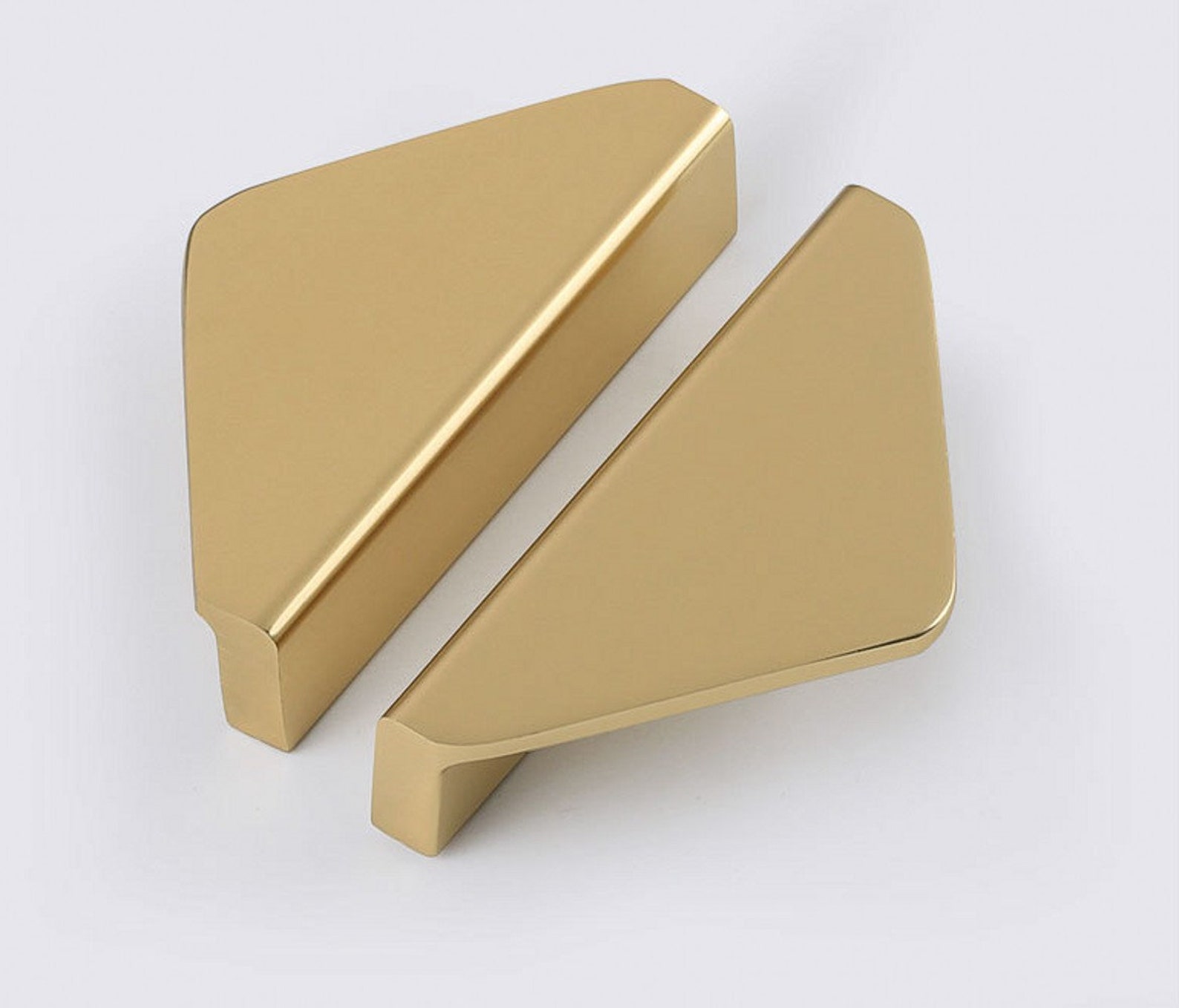 2.5 Black Triangle Handles Door Handle Drawer Pulls Knob Etsy