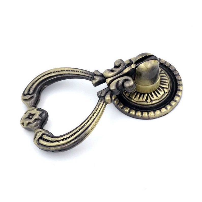 Bronze Drop Pulls Vintage Door Handle Drawer Pulls Knobs Etsy