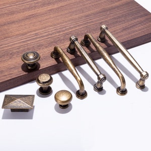 3.75" 5" Bronze Door Handles Round Knobs Drawer pulls knob Dresser handle Cabinet Pulls Knobs Closet wardrobe knob pulls hardware 96 128mm