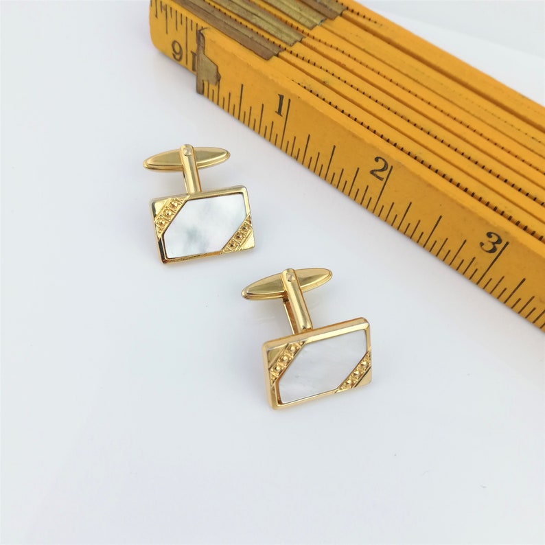 Mother of the Bride Jewellery Prom Cufflinks Father/'s Day Gift Vintage Mother of Pearl Cufflinks Birthday Gift for Men