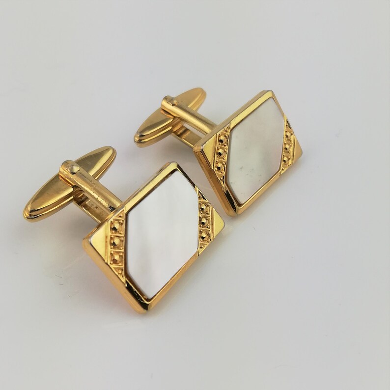 Mother of the Bride Jewellery Prom Cufflinks Father/'s Day Gift Vintage Mother of Pearl Cufflinks Birthday Gift for Men
