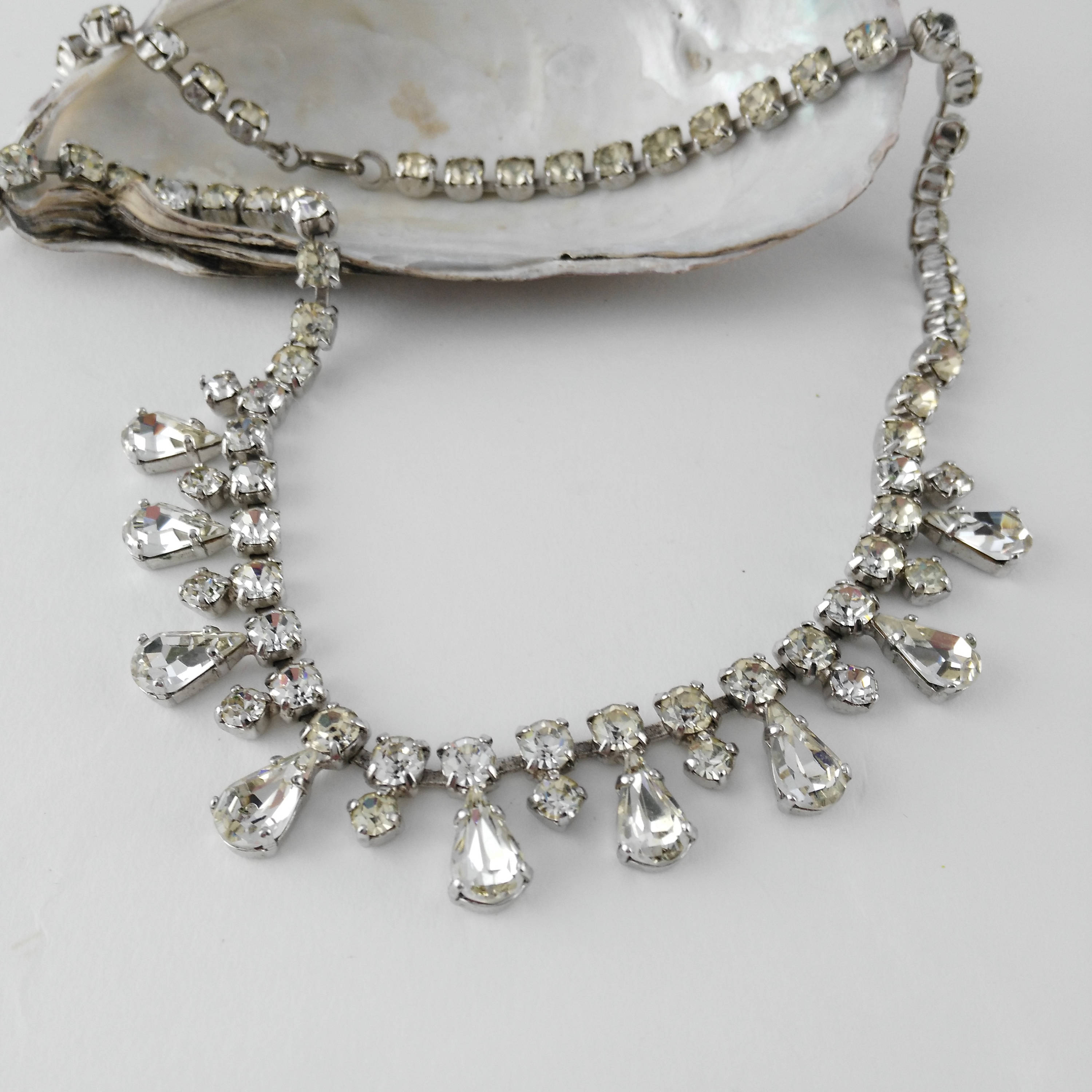 Bridal Necklace Teardrop Necklace Gift for Bride Etsy