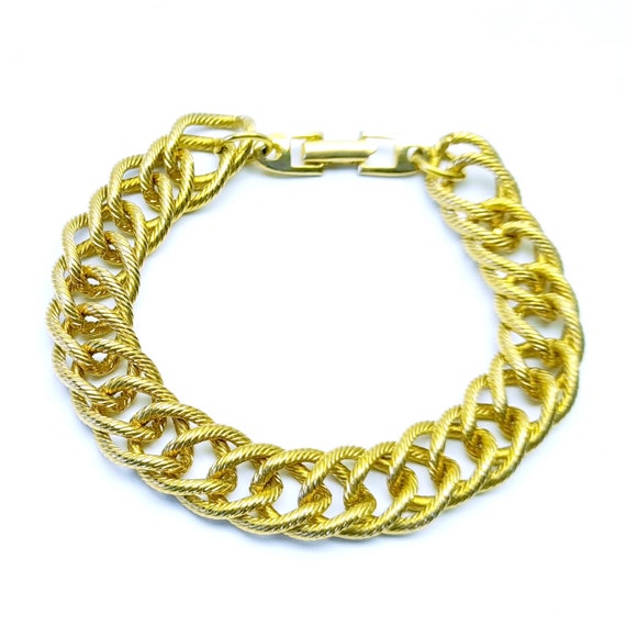 NAPIER Vintage Gold Tonee Chunky Chain Bracelet  … - image 3