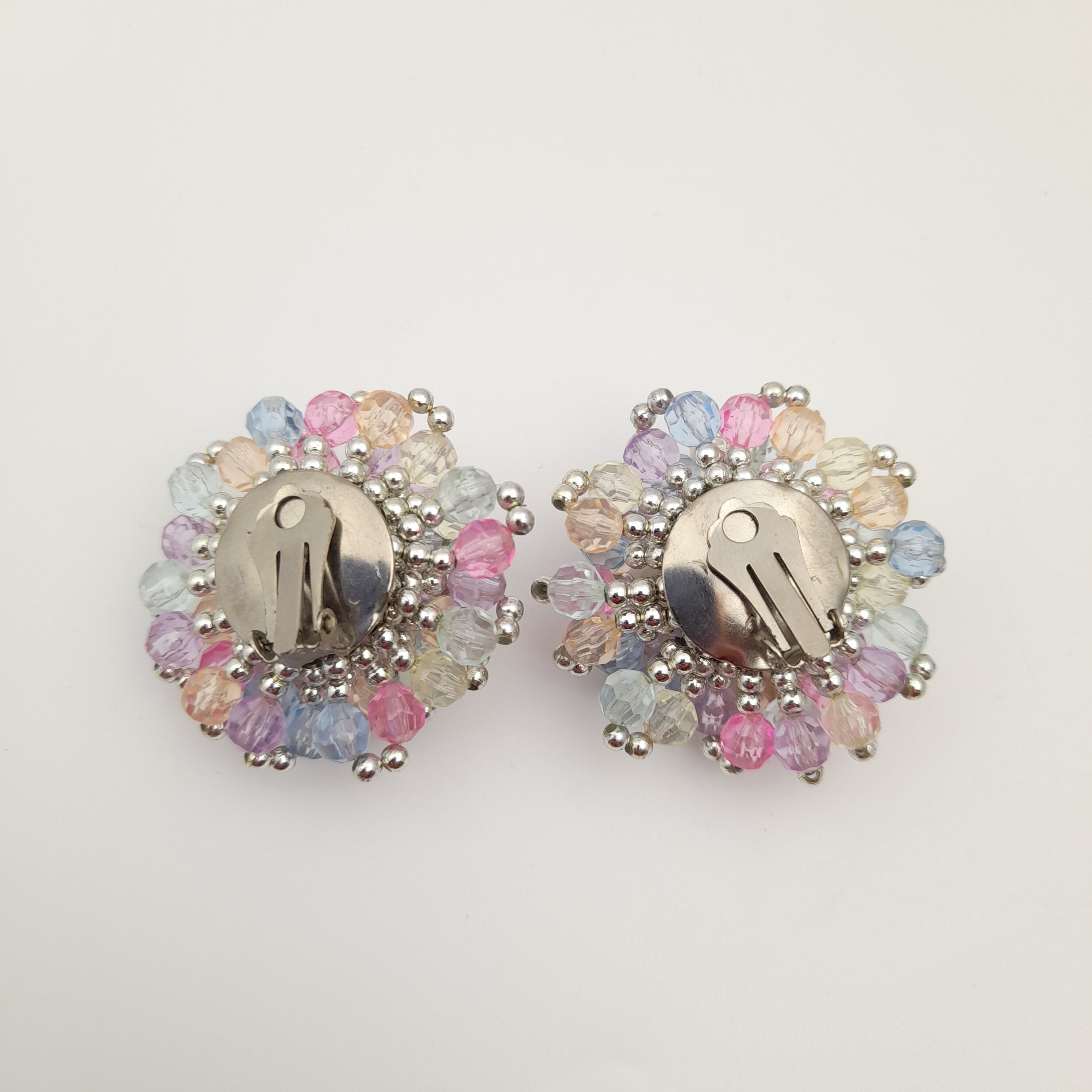 Vintage Plastic Clip On Earrings Etsy