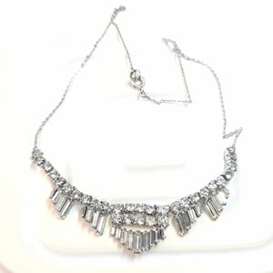 Vintage Art Deco Rhinestone Necklace