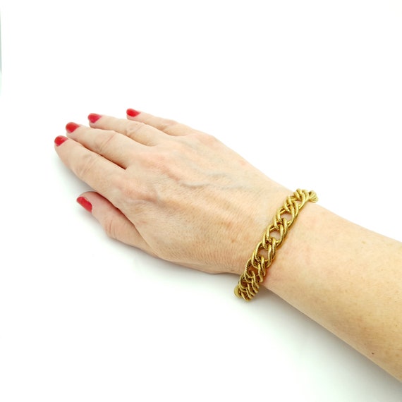 NAPIER Vintage Gold Tonee Chunky Chain Bracelet  … - image 2