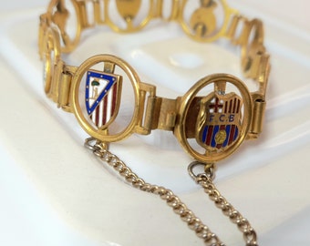 Vintage Spanish Football Clubs Souvenir Bracelet