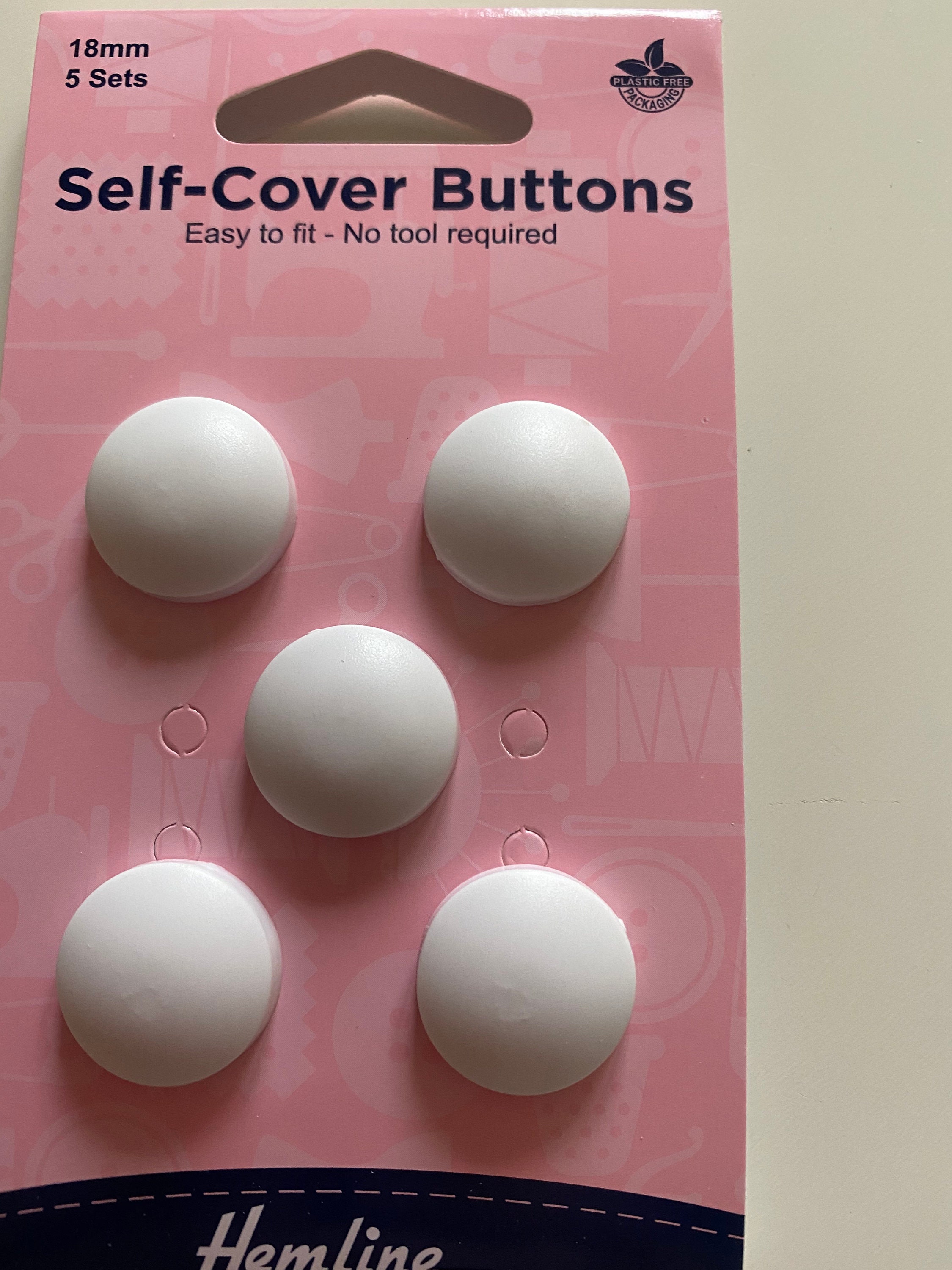 Hemline Self Cover Buttons Nylon 18mm Etsy UK