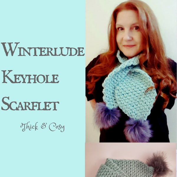 Winterlude Keyhole Scarflet: Thick & Cosy PDF pattern