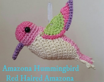 Pearly Hummingbird- Amigurumi Crochet Bird Pattern- perfect Xmas Decoration!