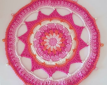 Patrón de ganchillo de mandala de Matahari