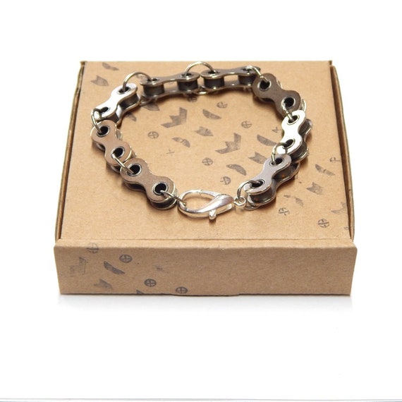 1913 Men's Stainless Steel Bicycle Chain Bracelet