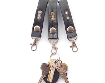 Recycled Inner Tube Belt Lanyard Keyring