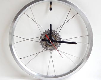 Recycled Brompton Bicycle Wheel Clock
