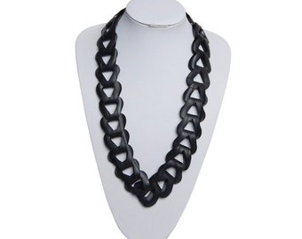 Upcycled Inner Tube Chunky Statement Necklace