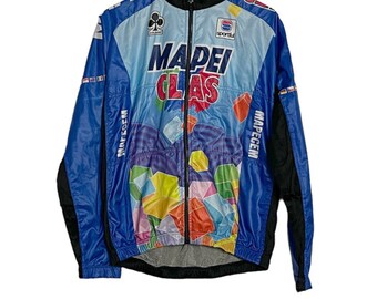 Vintage Mapei Jersey Jacket 44″ Chest  Large