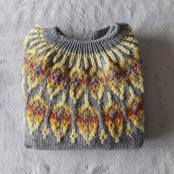 Nordic knit pullover Hand-knitted wool Icelandic sweater Hand-made soft and fuzzy sweater Unisex wool sweater