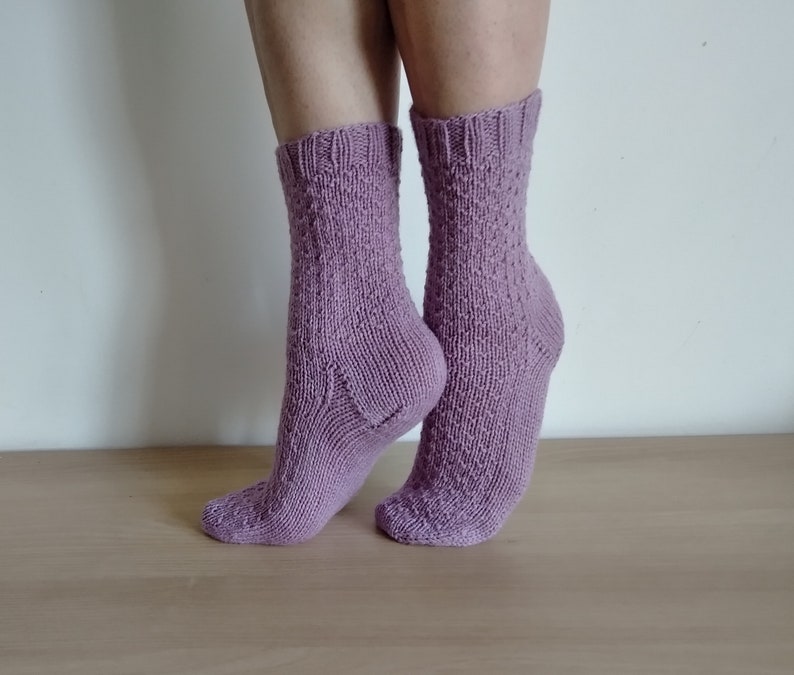 UK 4-5, EU 37-38 Hand-knitted wool socks Relief hand knit girl/'s socks Handmade elegant wool socks Gift for her Socks for gift