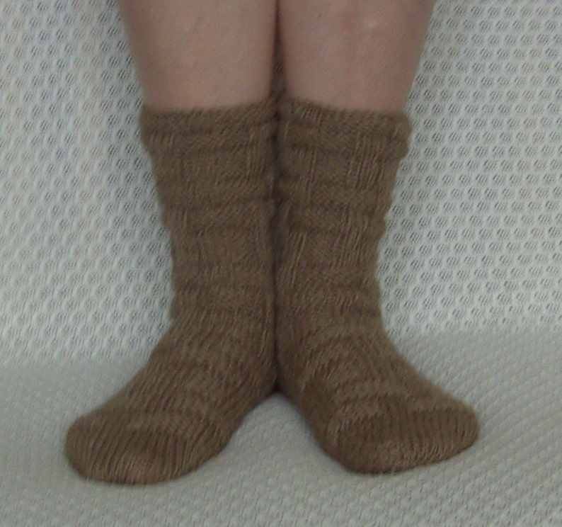 Unique hand-knitted wool socks UK 4-5, EU 37-38