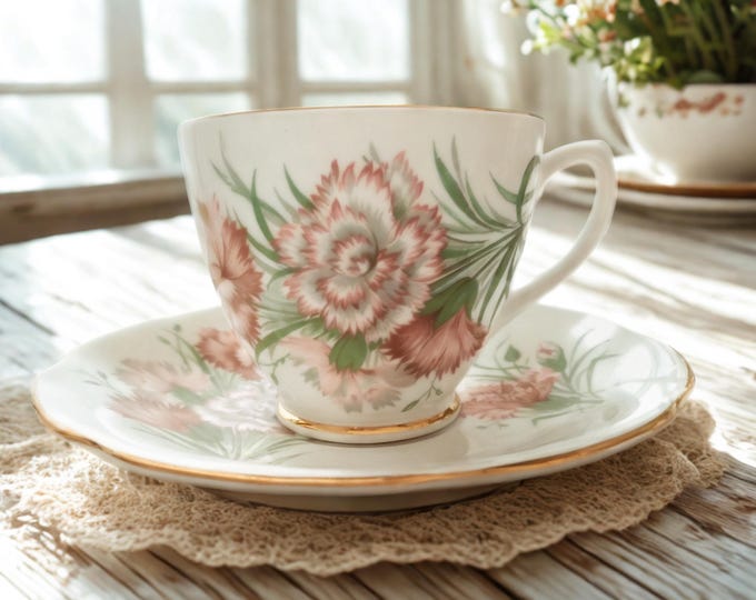 Vintage Crownford Fine Bone China Teacup & Saucer Set