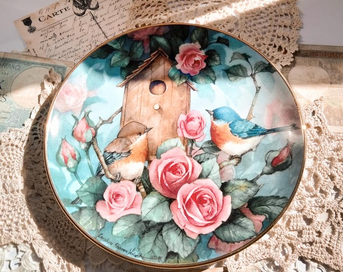 Vintage Royal Doulton "Settling In" Decorative China Plate Franklin Mint Limited Edition