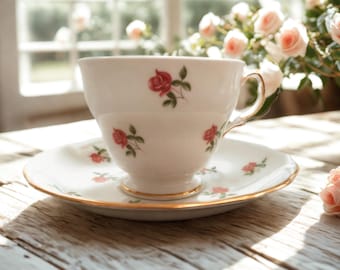 Vintage Colclough Bone China Teacup & Saucer Set